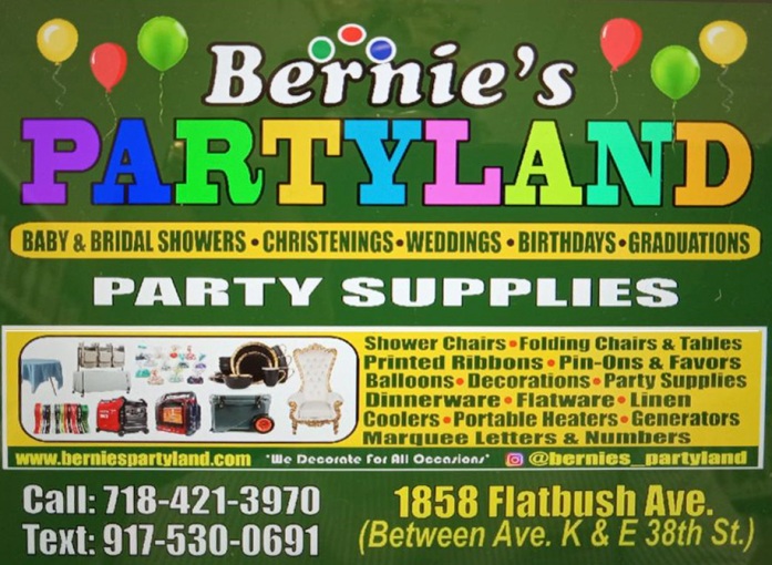 Bernies PartyLand Party Favors Party Decoration Table Cloths & Chairs in Brooklyn NY