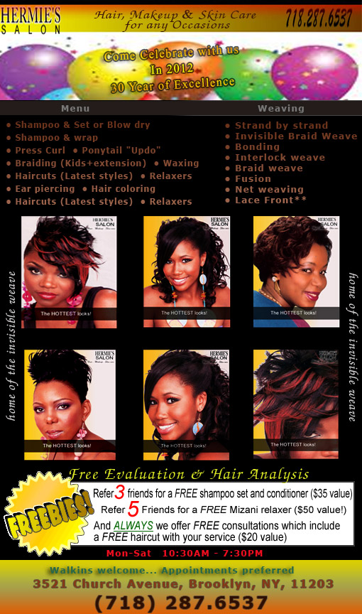 Hermies Beauty Salon Brooklyn NY Hair, Makeup & Skincare